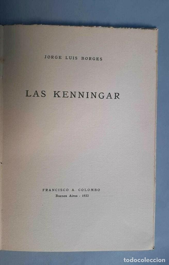Libros de segunda mano: BORGES, Jorge Luis - Las Kenningar - Francisco A. Colombo, 1933 Primera edici&oacute;n - Foto 2