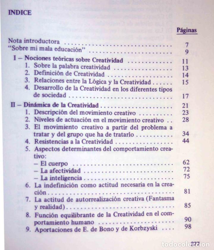 Libros de segunda mano: Teor&iacute;a y pr&aacute;ctica de la creatividad - MARTIN POYO IGNACIO - Foto 2
