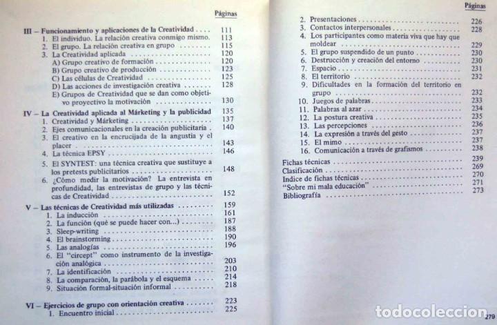 Libros de segunda mano: Teor&iacute;a y pr&aacute;ctica de la creatividad - MARTIN POYO IGNACIO - Foto 3