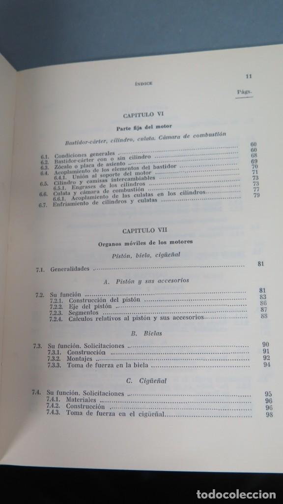Libros de segunda mano: MOTORES DE COMBUSTION INTERNA. LEMASSON. TOURANCHEAU - Foto 4