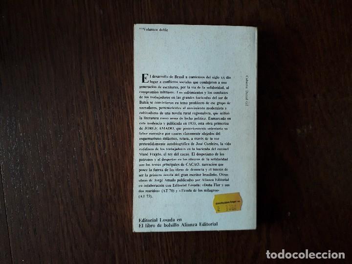 Libros de segunda mano: libro usado, Cacao, jorge Amada. editorial Losada. - Foto 2