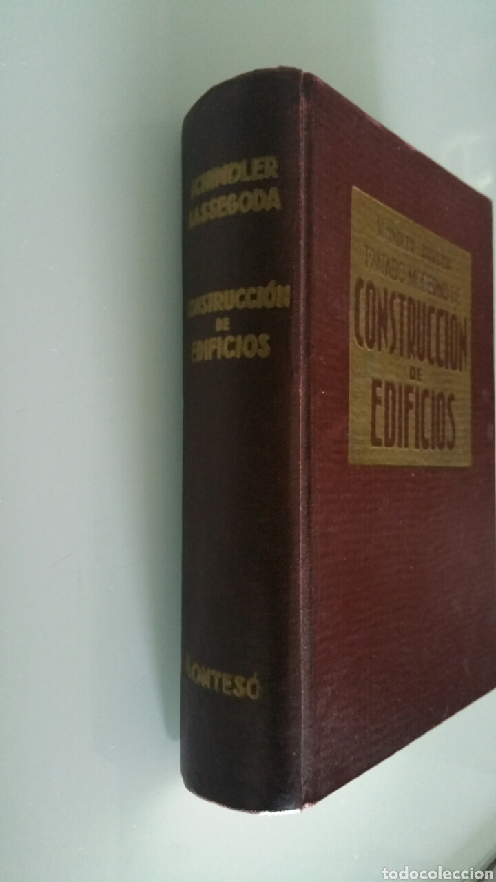 Libros de segunda mano: Tratado moderno de construcci&oacute;n de edificios, Robert Schindler, 1966. Octava edici&oacute;n. - Foto 2