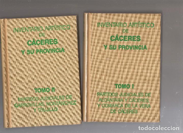 Libros de segunda mano: INVENTARIO ARTISTICO DE CACERES Y SU PROVINCIA, 2 tomos completo ...nun .