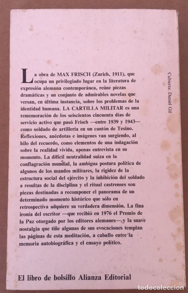 Libros de segunda mano: LA CARTILLA MILITAR, MAX FRISCH - Foto 2
