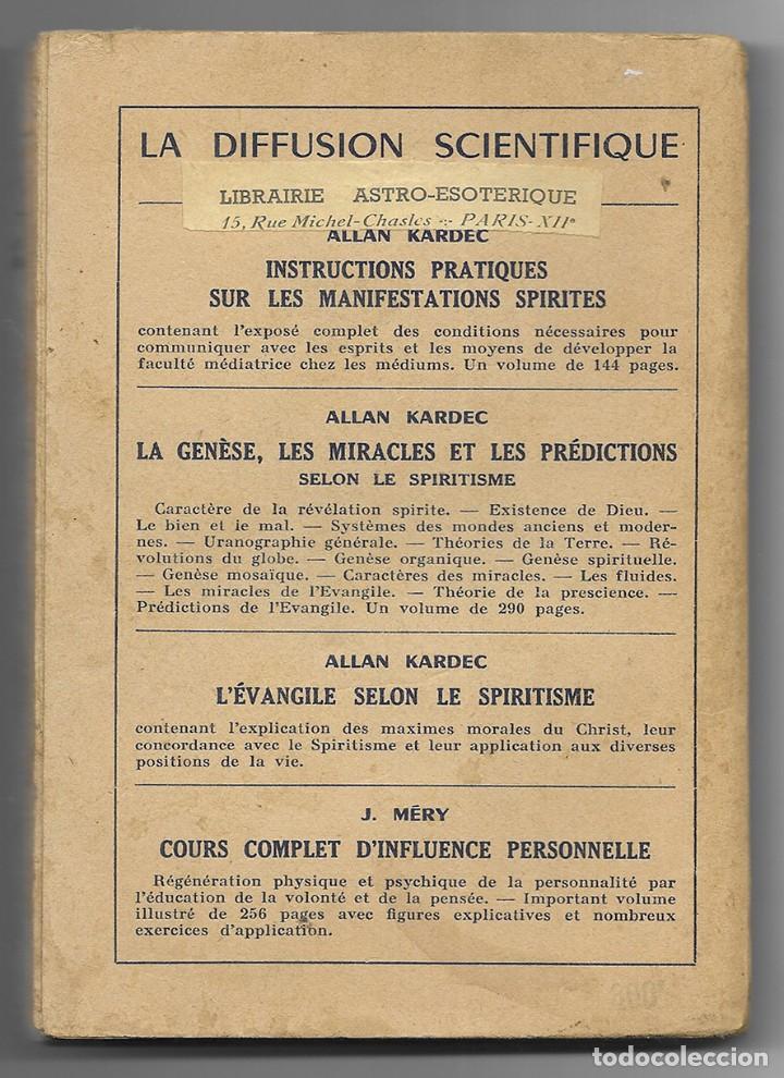 Libros de segunda mano: Manifestations Spirites. Instruction Practique sur les.. Kardec, Allan 1952 - Foto 2