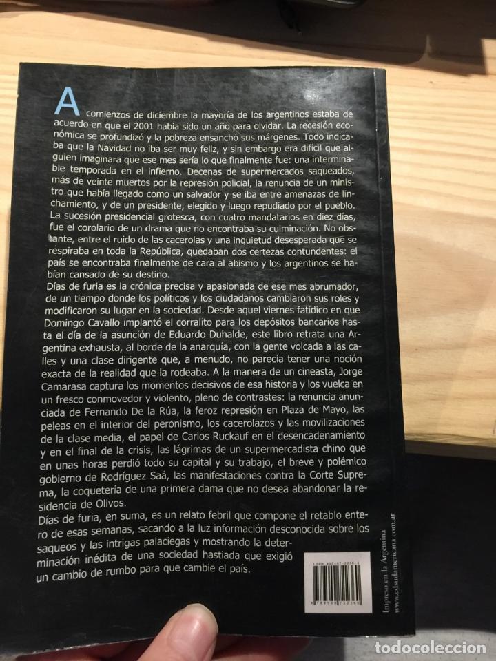Libros de segunda mano: D&iacute;as de Furia - jorge camarasa - Foto 3