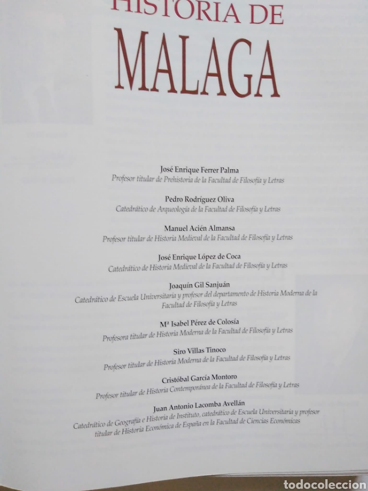 Libros de segunda mano: Historia de M&aacute;laga. [EN 2 TOMOS]. Diario Sur. - Foto 2