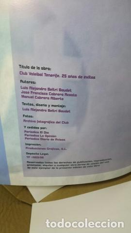 Libros de segunda mano: CLUB VOLEIBOL TENERIFE: 25 A&Ntilde;OS DE &Eacute;XITOS - Foto 2