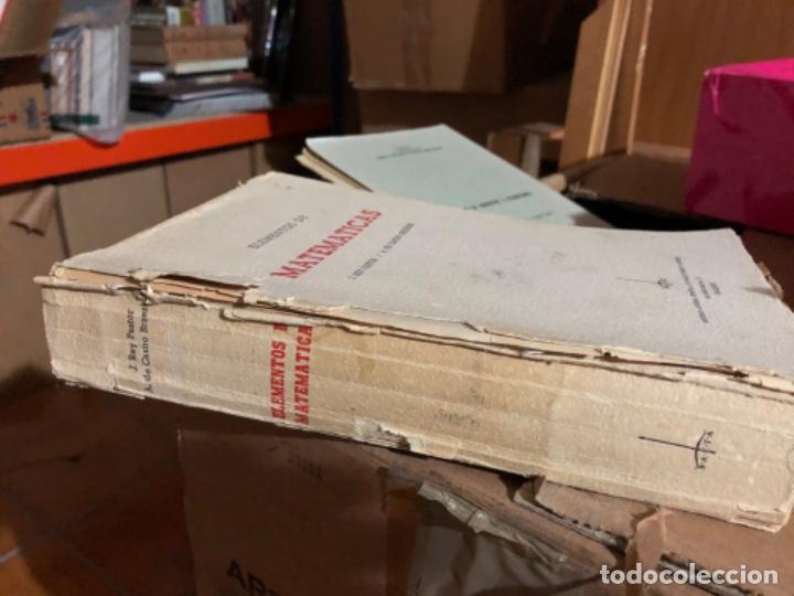 Libros de segunda mano: ELEMENTOS DE MATEM&Aacute;TICAS. J. Rey Pastor - Foto 2