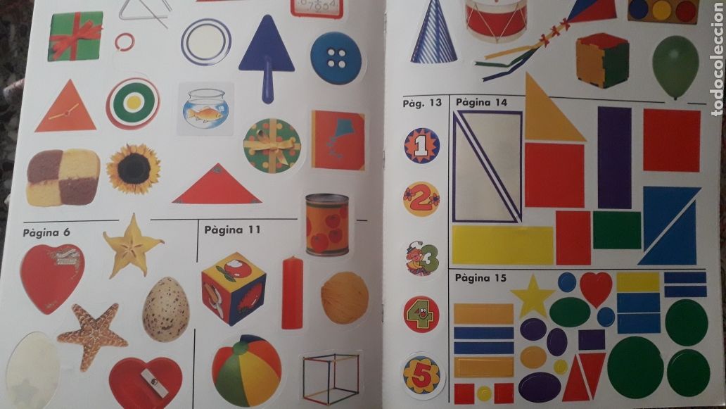 Libros de segunda mano: JUGA AMB ADHESIUS - FORMES - EDICIONS B - Foto 2