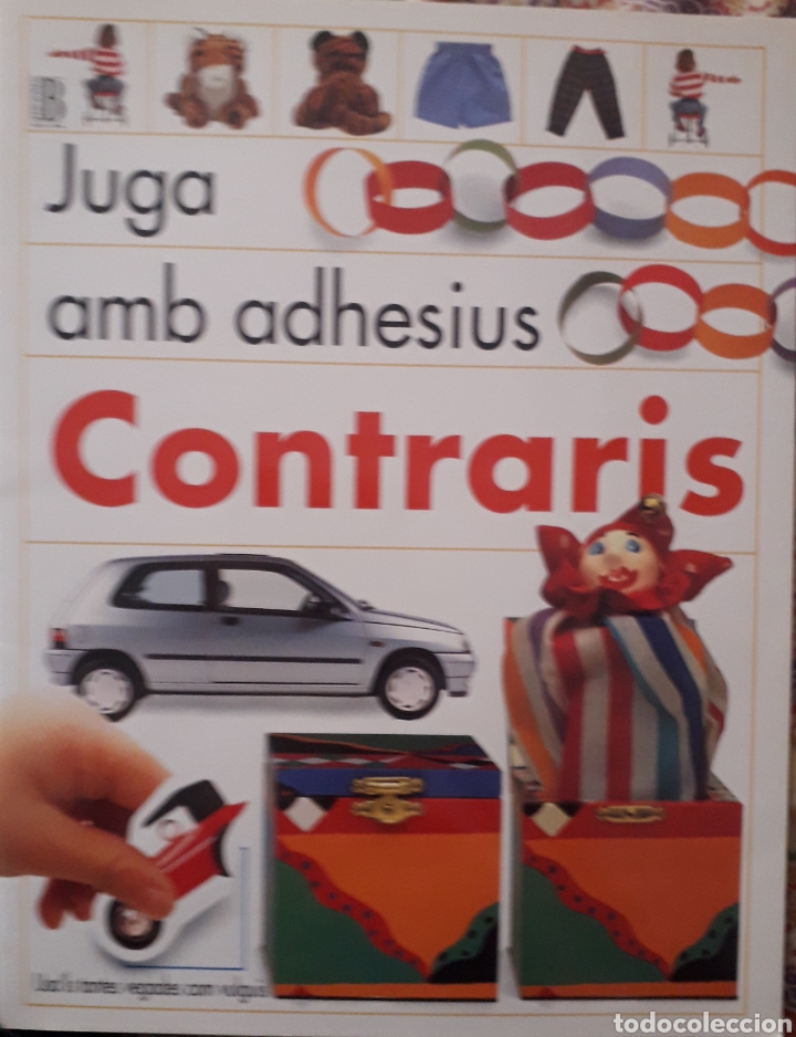 Libros de segunda mano: JUGA AMB ADHESIUS - CONTRARIS - EDICIONS B - Foto 1