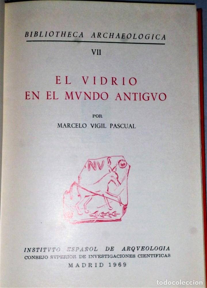 Libros de segunda mano: EL VIDRIO EN EL MUNDO ANTIGUO - Foto 2