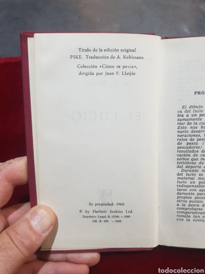 Libros de segunda mano: Libro de pesca sobre el lucio editorial hispano Europea Heracles - Foto 2