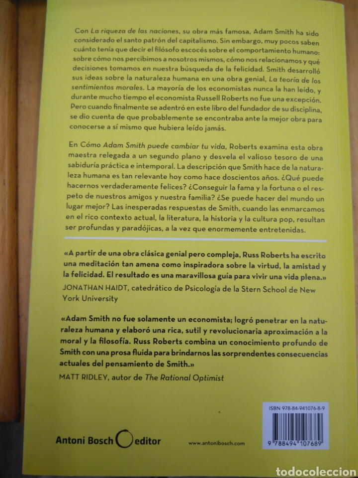 Libros de segunda mano: ROBERTS RUSS. COMO ADAM SMITH PUEDE CAMBIAR TU VIDA - Foto 2