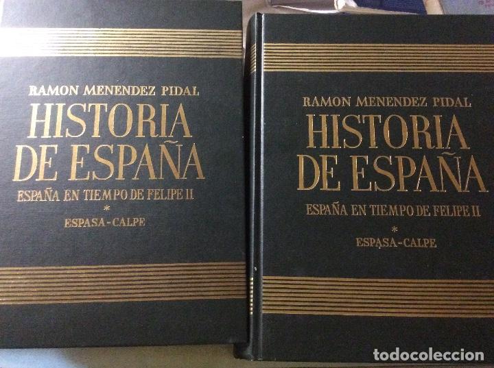 Libros de segunda mano: Espa&ntilde;a en tiempo de Felipe II - HISTORIA DE ESPA&Ntilde;A MEN&Eacute;NDEZ PIDAL TOMO XXII (2 VOL&Uacute;MENES)