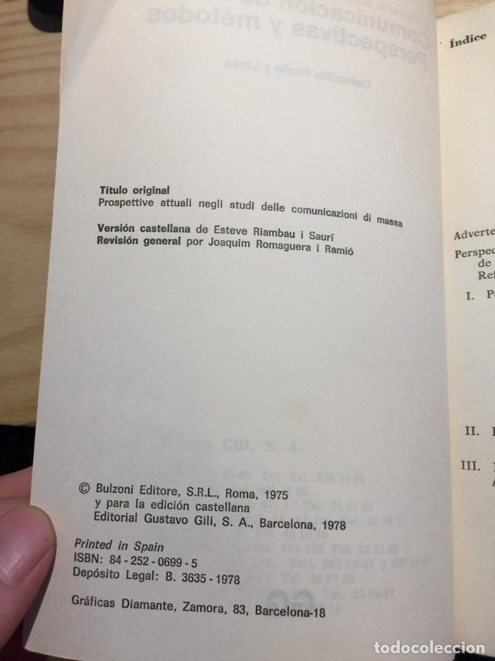 Libros de segunda mano: Comunicaci&oacute;n de masas: Perspectivas y m&eacute;todos - E. Tarroni / B. Barbalato / E. Calzavara / E. Celli - Foto 10