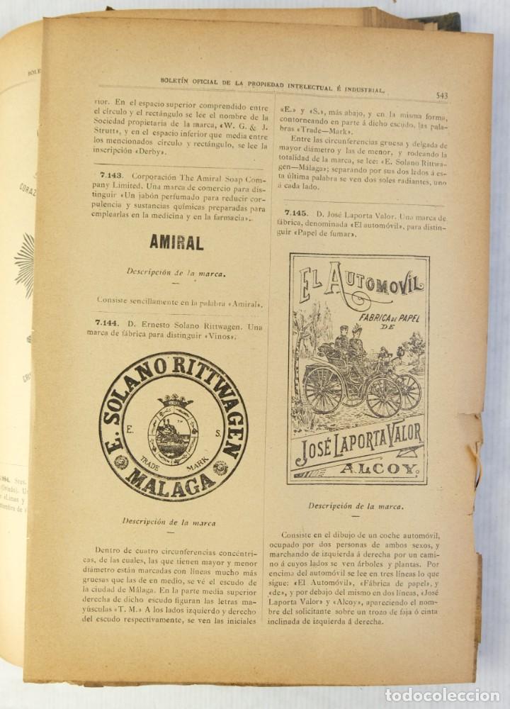 Libros de segunda mano: Bolet&iacute;n de la propiedad intelectual e industrial, 1899 - Foto 8
