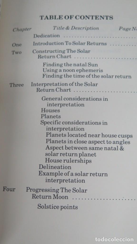 Libros de segunda mano: THE SOLAR RETURN. BOOK OF PREDICTION - Foto 2