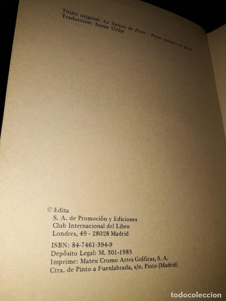 Libros de segunda mano: LIBRO 1853 EL ESPLIN DE PARIS CHARLES BAUDELAIRE - Foto 2