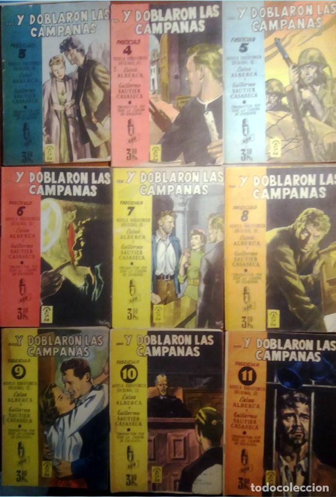 Libros de segunda mano: Y DOBLARON LAS CAMPANAS : Novela radiofónica original / Luisa Alberca y Guillermo Sautier Casaseca - Foto 1 - 206270632