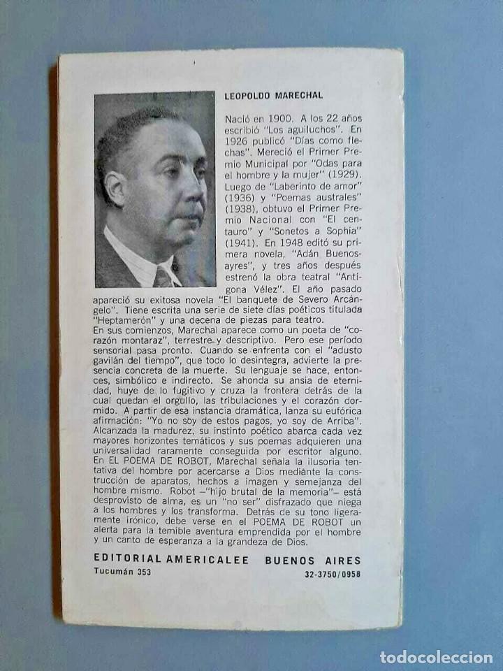 Libros de segunda mano: Leopoldo Marechal . El poema de Robot - - Foto 2