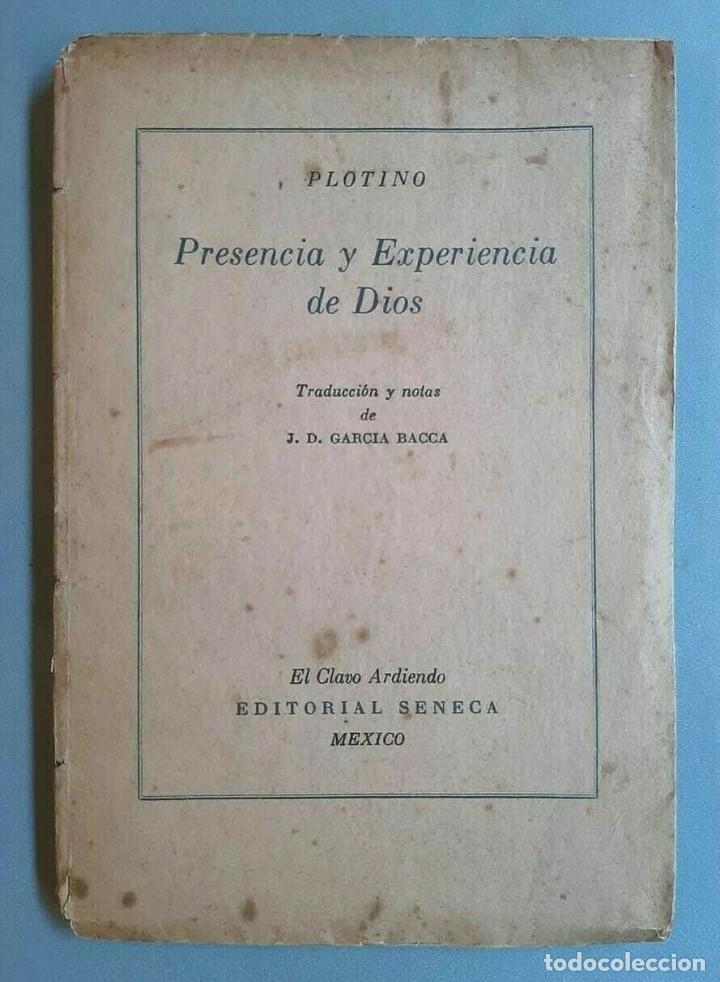 Libros de segunda mano: Plotino - Presencia y Experiencia de Dios - Seneca - Foto 1