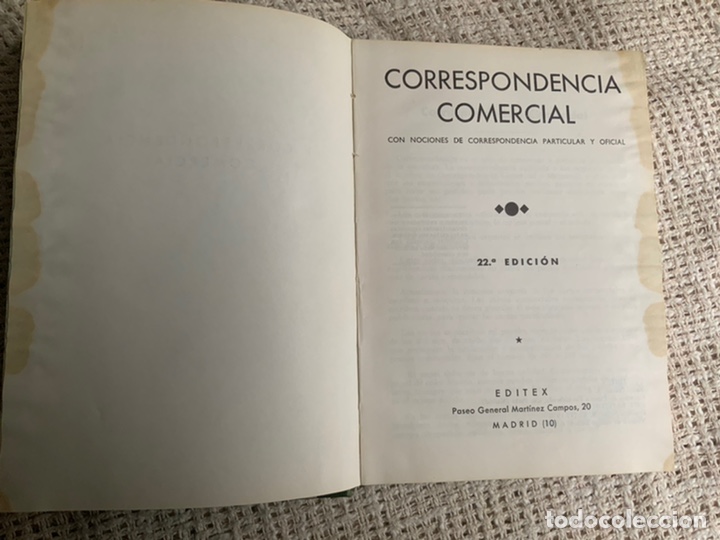 Libros de segunda mano: CORRESPONDENCIA COMERCIAL. -ED. EDICIONES EDITEX 22 &ordf; - Foto 2