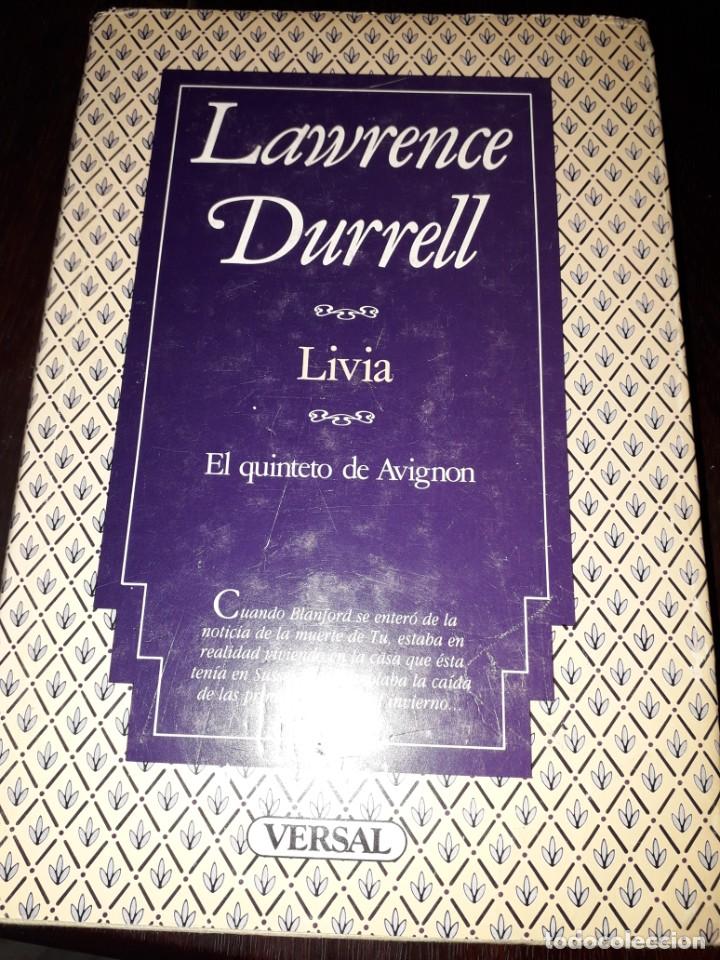 Libros de segunda mano: LIBRO 2093 LIVIA EL QUINTETO DE AVIGNON LAWRENCE DURELL VERSAL