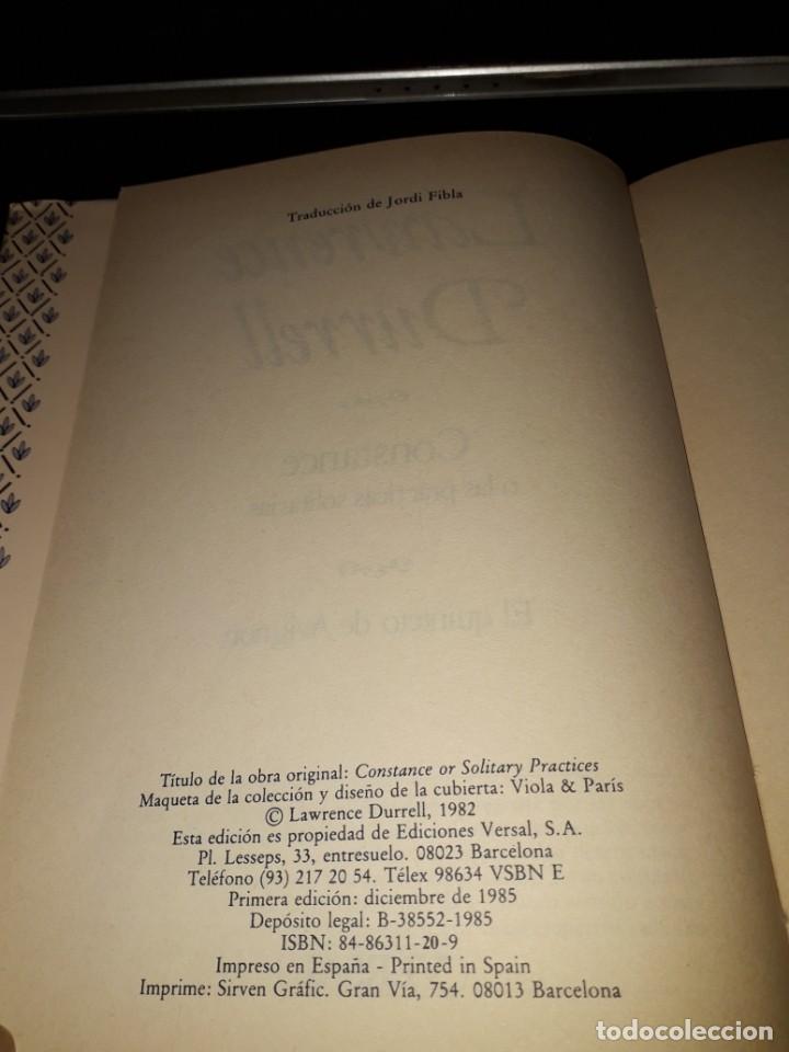 Libros de segunda mano: LIBRO 2091 CONSTANCE EL QUINTETO DE AVIGNON LAWRENCE DURRELL VERSAL - Foto 2