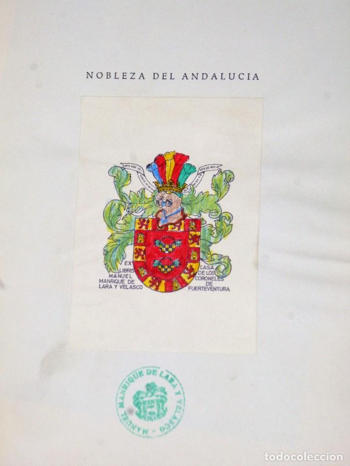 Libros de segunda mano: NOBLEZA DE ANDALUC&Iacute;A. LIBROS I Y II - Foto 3