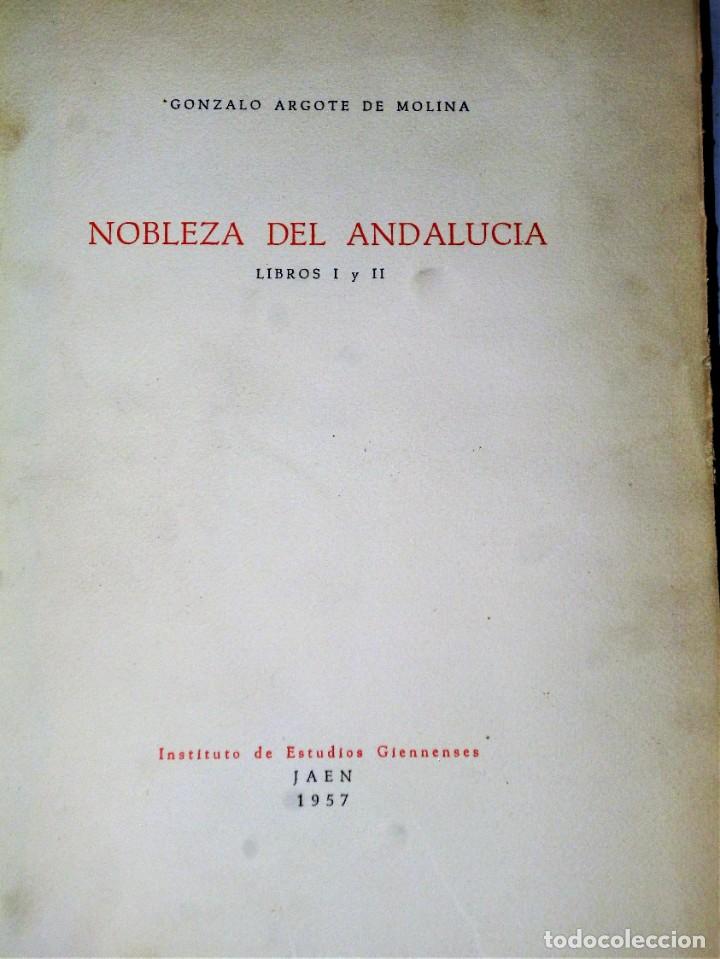 Libros de segunda mano: NOBLEZA DE ANDALUC&Iacute;A. LIBROS I Y II - Foto 4