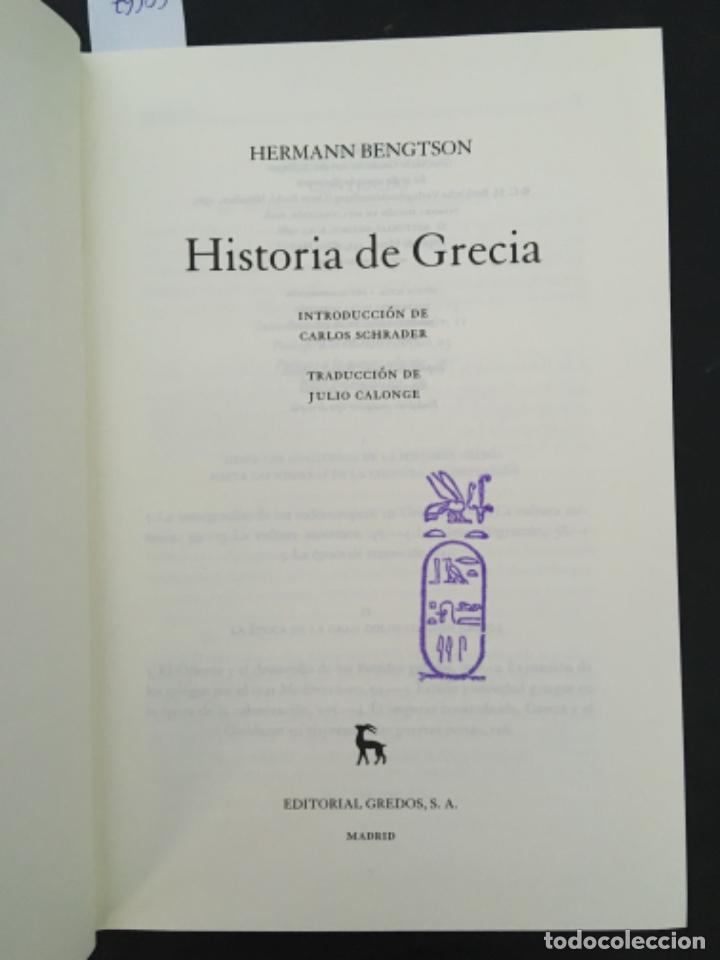 Libros de segunda mano: HISTORIA DE GRECIA, HERMANN BENGTSON, GREDOS - Foto 2
