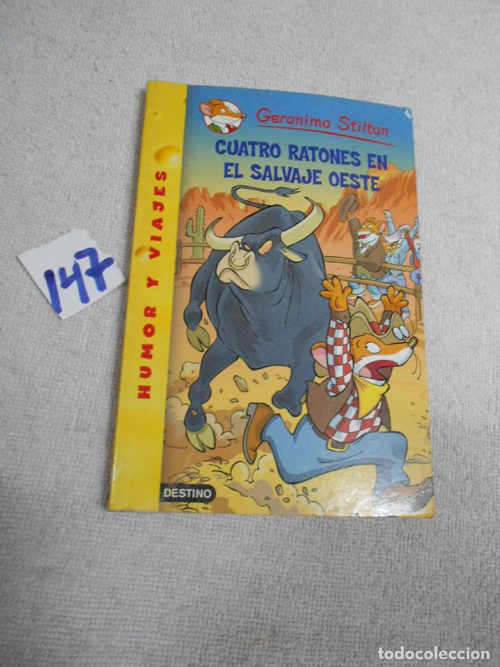 Libros de segunda mano: GERONIMO STILTON - CUATRO RATONES EN EL SALVAJE OESTE - Foto 1