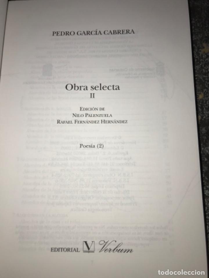 Libros de segunda mano: OBRA SELECTA. PEDRO GARC&Iacute;A CABRERA. 3 VOL&Uacute;MENES. . - Foto 3