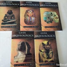 Libros de segunda mano: GUÍA ARQUEOLÓGICA EGIPTO Y NUBIA, DAMIANO-APPIA; FOLIO; 5 TOMOS