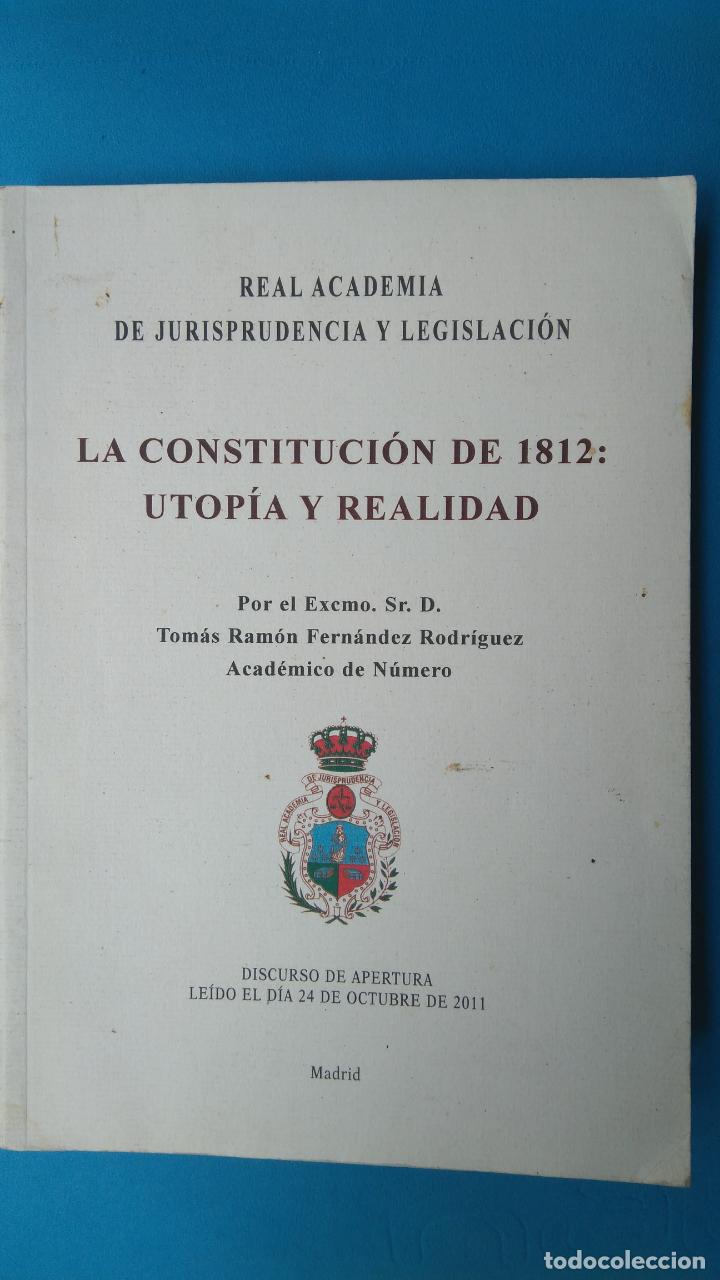 Libros de segunda mano: La constitucion de 1812: Utop&iacute;a y realidad - Foto 1