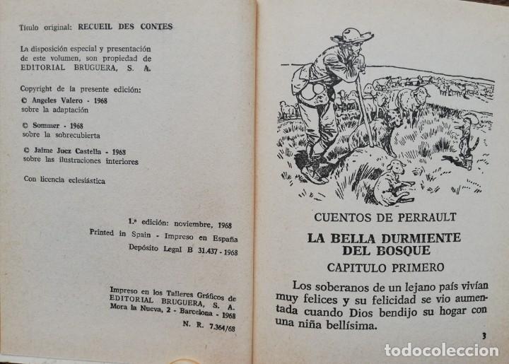Libros de segunda mano: Libro de cuentos de Perrault, Pulgarcito, El gato con botas y Princesa. - Foto 4