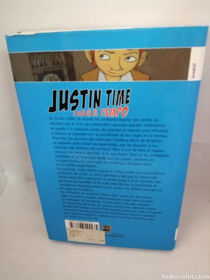 Libros de segunda mano: Justin Time. El viaje en el tiempo DE Peter Schwindt - Foto 2