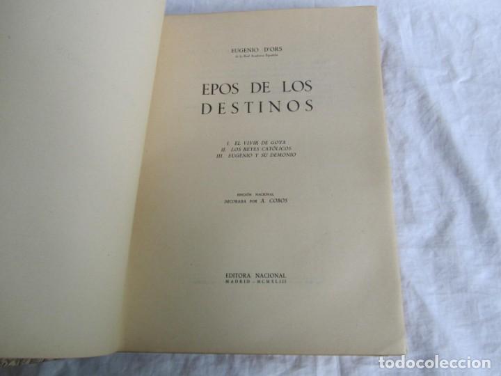 Libros de segunda mano: Epos de los destinos, Eugenio DOrs 1943 - Foto 5