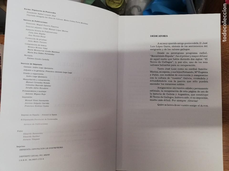 Libros de segunda mano: H&eacute;roes del tercio de gallegos. Horacio Guillermo V&aacute;zquez - Foto 4