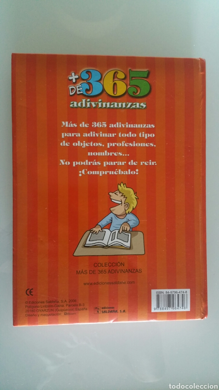 Libros de segunda mano: + de 365 adivinanzas. Ediciones Salda&ntilde;a, s.a. 2006 - Foto 3