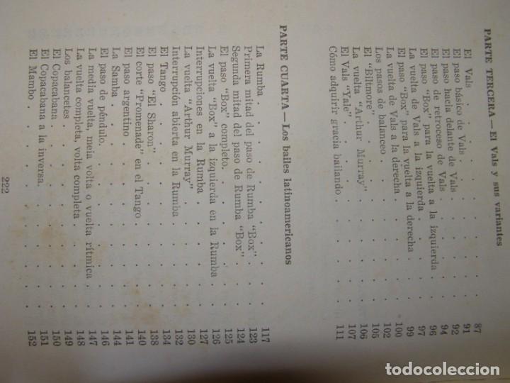 Libros de segunda mano: Libro: Bailar es facil. Arthur Murray. Editorial Bruguera. A&ntilde;o 1959. - Foto 10