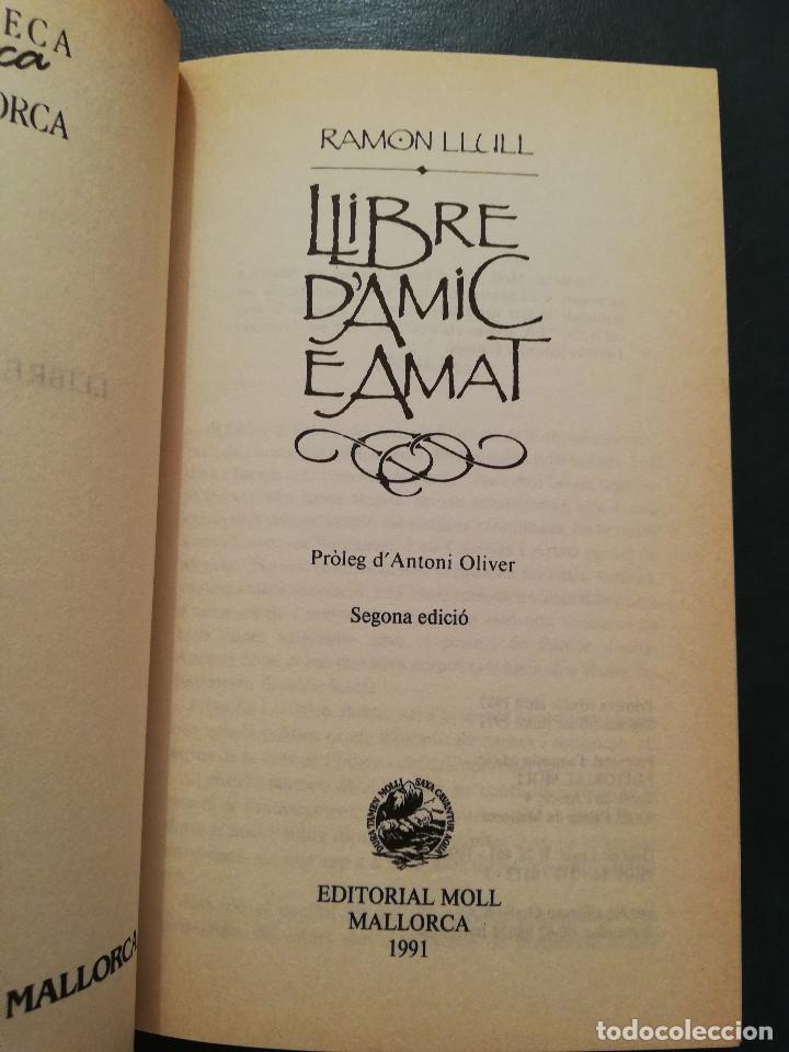 Libros de segunda mano: LLIBRE DAMIC E AMAT (RAMON LLULL) - Foto 2