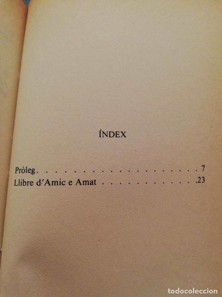 Libros de segunda mano: LLIBRE DAMIC E AMAT (RAMON LLULL) - Foto 3
