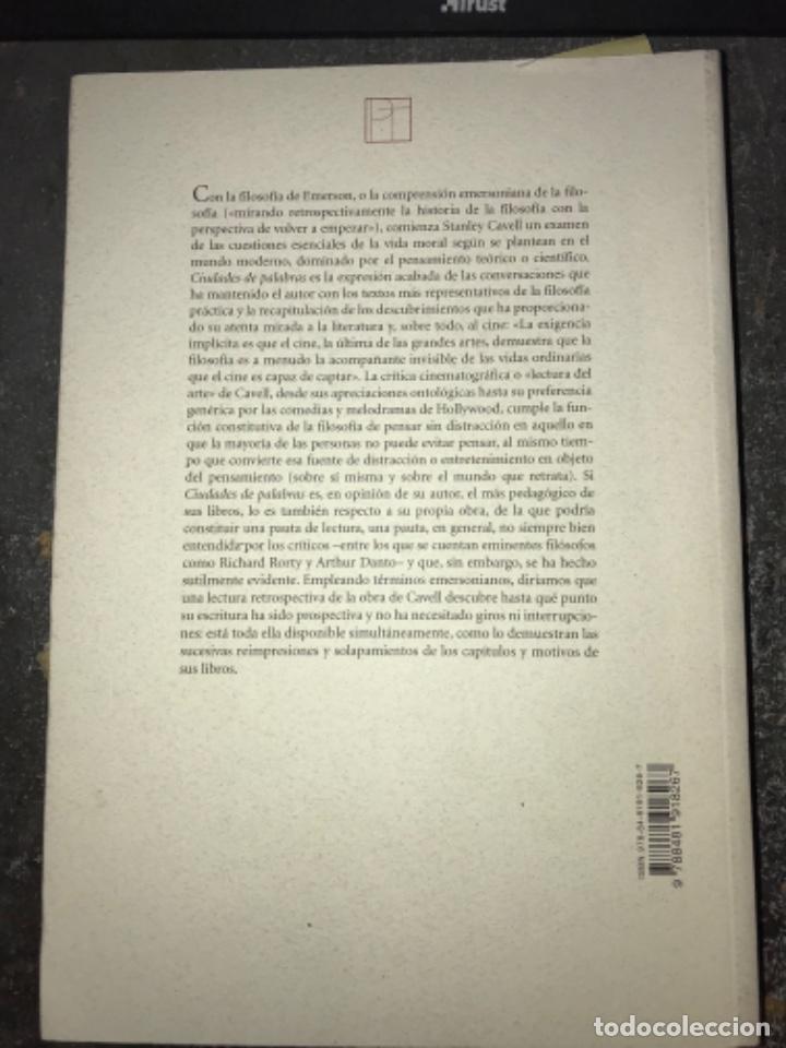 Libros de segunda mano: CIUDADES DE PALABRAS. SRAMLEY CAVELL. - Foto 4