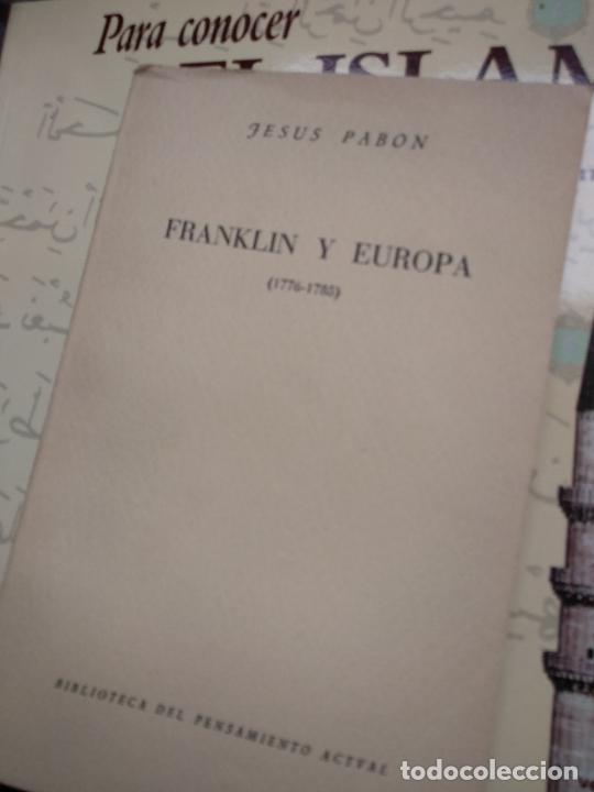 Libros de segunda mano: Franklin y Europa, Jes&uacute;s Pabon - Foto 1