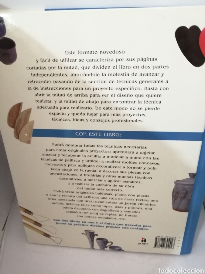 Libros de segunda mano: CER&Aacute;MICA. DOS LIBROS EN UNO: T&eacute;cnicas que se adaptan a sus dise&ntilde;os. Proyectos para practicar e inspi - Foto 2
