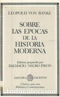 Libros de segunda mano: Leopold von Ranke - Sobre las Epocas de la Historia Moderna - Foto 1