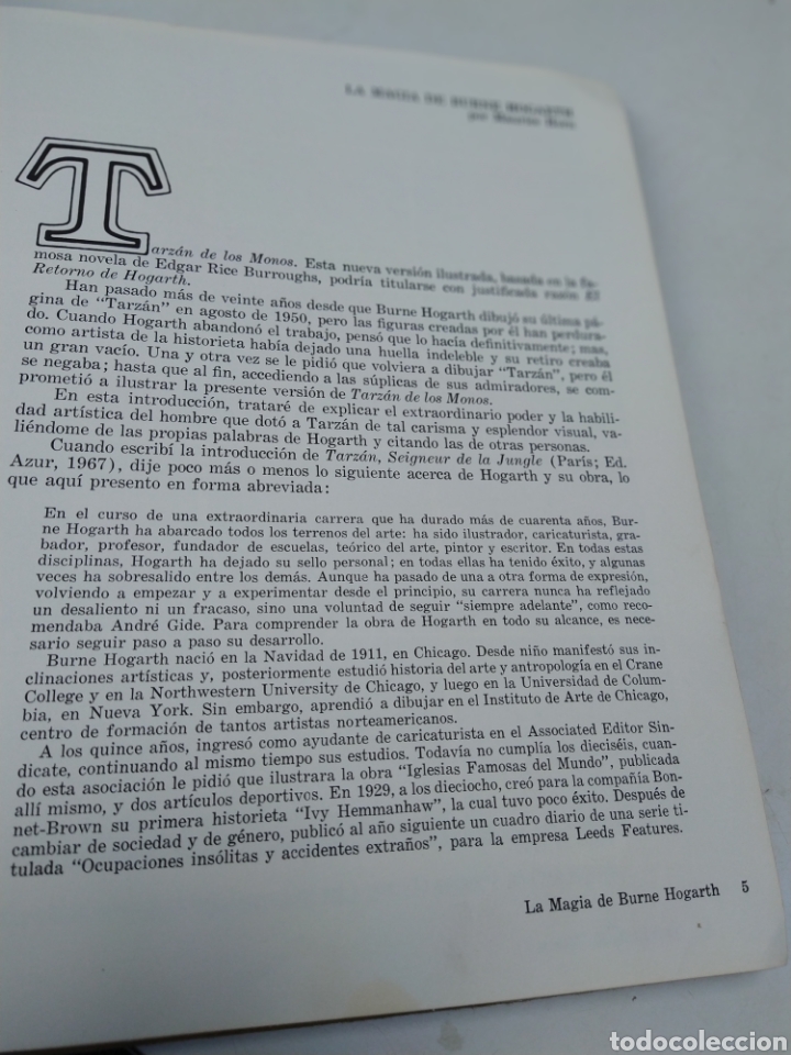 Libros de segunda mano: Tarz&aacute;n de los monos Burnet Hogarth tapa dura 1973 - Foto 2