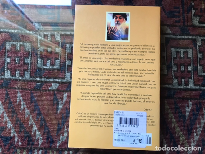 Libros de segunda mano: Hombre y mujer. Osho - Foto 2